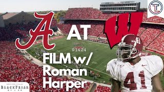 BAMA Rolls in Camp Randall  Film Review with Roman Harper [upl. by Sanbo]