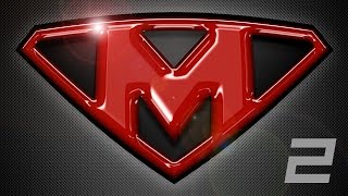 Photoshop Tutorial Part 2  Create a Powerful Custom SuperHero Emblem Logo [upl. by Nauqed171]