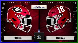 Week 5 Georgia  Alabama Full Simulation [upl. by Anewor977]