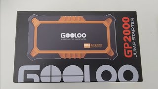 gooloo gp2000 jump starter kit [upl. by Ylrbmik760]