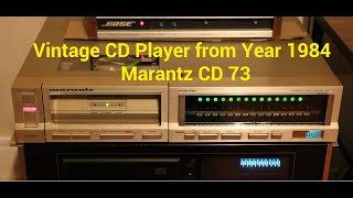 Vintage CD Player Marantz CD 73 1983  Sony TA5650 Amplifier 1975  1978  Bose 901 Serie IV [upl. by Bashuk]