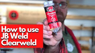 How to Use JB Weld Clearweld Stepbystep Instructions [upl. by Oicnoel]