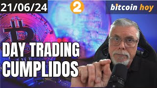 ACTUALIZACIÓN BITCOIN HOY OBJETIVOS DAY TRADING CUMPLIDOS [upl. by Renee427]