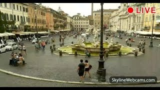 Live Images from Piazza Navona in Rome  Italy [upl. by Nellak191]