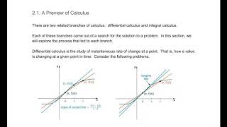 21 A Preview of Calculus [upl. by Lacram]