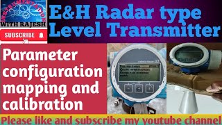 Endress amp Hausser Radar type level transmitter installation l parameter configuration l mapping [upl. by Sajet349]