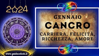 ✨️ 2024 ✨️ ♋️ OROSCOPO CANCRO GENNAIO ♋️ previsione oroscopo cancro [upl. by Heuser]