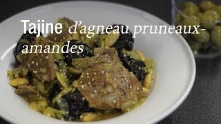 Tajine dagneau pruneauxamandes  Recette Marocaine  CuisineAZ [upl. by Name]