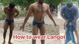 How To Wear Langot  Langot Kaise pehnate hain  Langot Kaise Bandhte Hain  LANGOT [upl. by Sidonnie947]