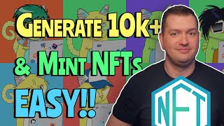 How To Create An ENTIRE NFT Collection 10000 amp MINT In Under 1 Hour Without Coding Knowledge [upl. by Neyut]