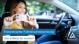 Theoretische Führerscheinprüfung Klasse B  Das sind die wesentlichen Inhalte [upl. by Nnairrehs]