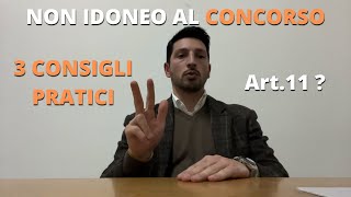 NON IDONEO al concorso❓ 3 Consigli Pratici x EVITARLO [upl. by Kho273]