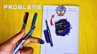 Problems With Rollerball Pens 😵‍💫 Pilot V7  Pilot V5  Trimax And Flair Bolt 🤮 rollerball [upl. by Adnoval]