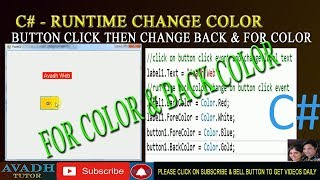 how to change run time background color c  how to change run time for color change using cnet [upl. by Ardnua]