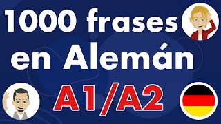 1000 frases en alemán  A1  A2  para principiantes con traducción [upl. by Bautista965]