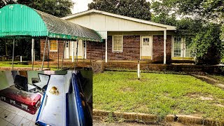 ABANDONED Funeral Home With STAINED CASKETS Ashes amp Classic Vehicles [upl. by Aikkan]