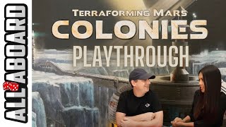 TERRAFORMING MARS with COLONIES  Board Game  2Player Playthrough  Interplanetary Trading [upl. by Edac]