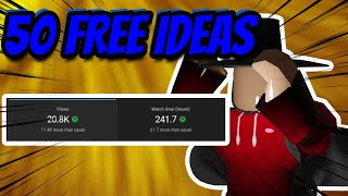 50 FREE VIRAL ROBLOX IDEAS  2024 [upl. by Socem]