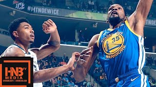 Golden State Warriors vs Memphis Grizzlies Full Game Highlights  April 10 201819 NBA Season [upl. by Perdita24]