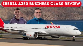 Iberia Business Class A350 from Madrid to New York  We LOVED the quotRetroquot seats [upl. by Sufur]