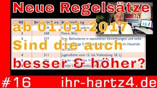 Neue Regelstufen ab 112017  Höherer Regelbedarf  ihrhartz4de 16 [upl. by Danais]