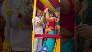 Jogini Shyamala bonam and bandi Sanjay Yadav at Lal Darwaza bonalu  Madhu Priya bonala song [upl. by Ahgiel110]