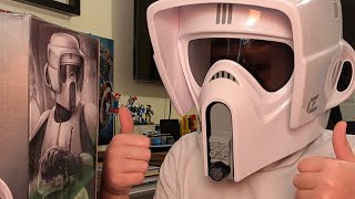 reviewing the scout trooper Black series helmet hasbro blackseries starwars [upl. by Shah]