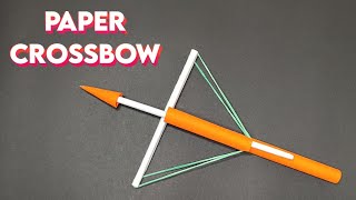 Origami CROSSBOW  Easy Paper CROSSBOW Making StepByStep [upl. by Imim337]