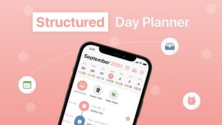 Structured  Day Planner App Trailer [upl. by Einahets87]