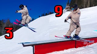 10 First Tricks To Learn on Skis [upl. by Cirde]