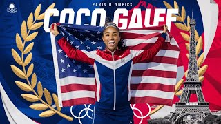 Coco Gauff Named Team USAs Female Flag Bearer for Paris Olympics tennis parisolympics2024 [upl. by Ssur50]