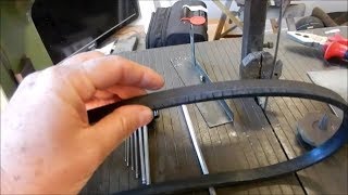 Bandsaw Tyre Tire Replacement How to make your own [upl. by Mathre]