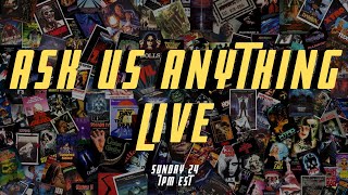 ASK US ANYTHING  LIVE  SLAUGHTERED LAMB MOVIE PODCAST [upl. by Colp708]