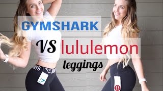 GymShark Leggings Vs Lululemon Leggings  Indepth Try On Review [upl. by Anavahs]