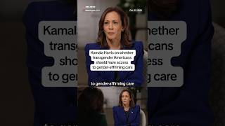 Kamala Harris on whether transgender Americans should have access to genderaffirming care [upl. by Lubet285]