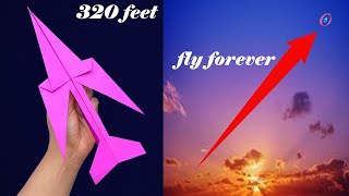 How to Make Paper Airplane Easy That Fly Far FastOver 450 Feet [upl. by Rockwood820]