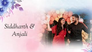 Wedding invitation song Siddharth weds Anjali [upl. by Per]