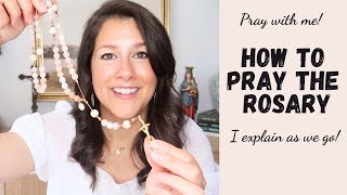 How to Pray the Rosary Step by Step amp Pray with me [upl. by Ydospahr29]