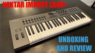 Nektar Impact LX49  Unboxing and quick test [upl. by Kryska811]