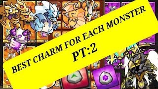 Best Charm for Each Monster  Epic  Legendary  Summoners Greed [upl. by Ergener864]