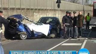 Gravissimo incidente a Ponte di Piave 3 morti [upl. by Attenweiler]