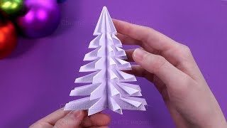 Weihnachten basteln mit Papier Weihnachtsdeko selber machen 🎄 Weihnachtsbaum falten [upl. by Ruth]