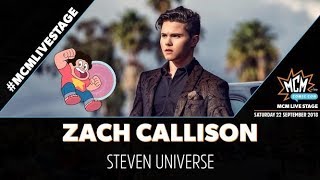 Zach Callison Stevens Universe LIVE  MCM Scotland [upl. by Filip]