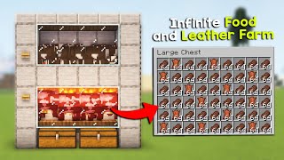 Easy Automatic Cow Farm Tutorial in Minecraft 121 Java amp Bedrock [upl. by Etnad]