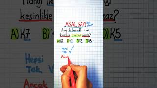 6SINIF🟢Hangisi ASAL SAYI Değil❓️🟢Kendisi ve 1️⃣ Hariç Hiçbir Sayıya Bölünmezler➡️ asalsayılar✅️✅️ [upl. by Lledner]