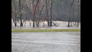 Lazy E Ranch lower hay fields flooded [upl. by Enilkcaj]