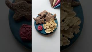 Dino nuggies cookie🦕🦖 recipes and supplies linked in my bio cookiedecorating asmr satisfying [upl. by Shaylah]