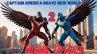 CAPTAIN AMERICA BRAVE NEW WORLD 2 FALCONS EXPLAINED [upl. by Hump516]