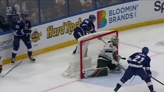 Nikita Kucherovs assists on Hedman Point and Stamkoss goals vs Wild 18 jan 2024 [upl. by Nylg585]