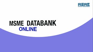 How to register on MSME DataBank [upl. by Papageno302]